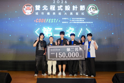 第二名「Cashifa」團隊，透過建立四層食安監管架構之視覺化儀表板方案，協助政府、店家與消費者降低風險。